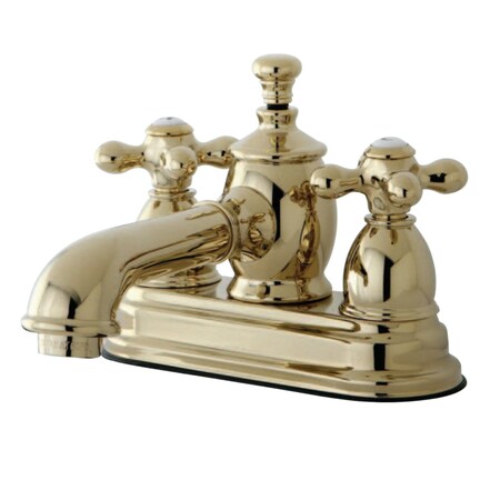 KS7002AX 4 Centerset Bathroom Faucet, Polished Brass